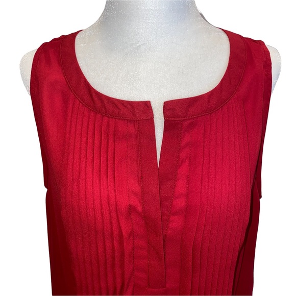 BKE NWT Red Sleeveless Blouse M - Picture 4 of 11